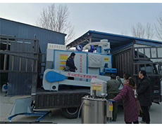 玉米種子包衣機(jī)帶烘干設(shè)備裝車(chē)發(fā)貨